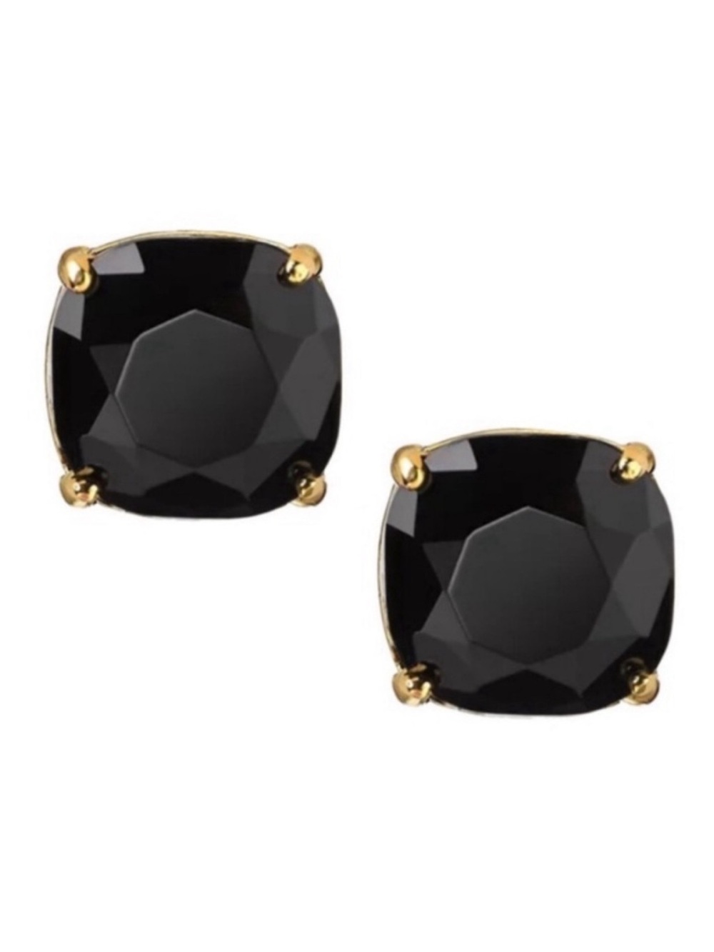 Kate Spade New York Jet Black Square Stud Earrings